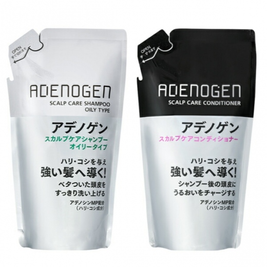 アデノゲン　スカルプケアシャンプー(オイリー）（つめかえ用）310mL＋スカルプケアコンディショナー（つめかえ用）310mLセット